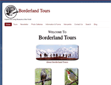 Tablet Screenshot of borderland-tours.com